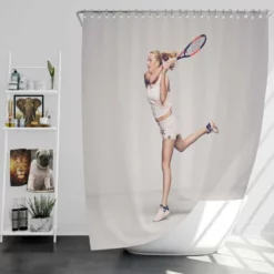 Ultimate Czech Tennis Player Petra Kvitova Shower Curtain
