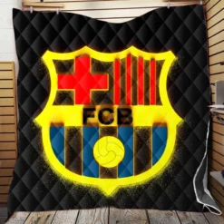 Ultimate Football Club FC Barcelona Quilt Blanket