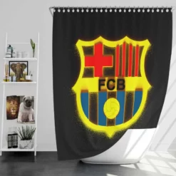 Ultimate Football Club FC Barcelona Shower Curtain