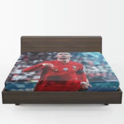 Ultimate Forward Football Player Cristiano Ronaldo Fitted Sheet 1