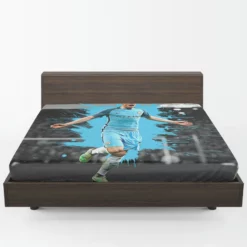 Ultimate Man City Soccer Player Kevin De Bruyne Fitted Sheet 1