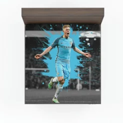 Ultimate Man City Soccer Player Kevin De Bruyne Fitted Sheet