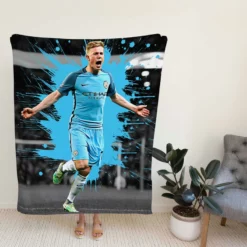 Ultimate Man City Soccer Player Kevin De Bruyne Fleece Blanket