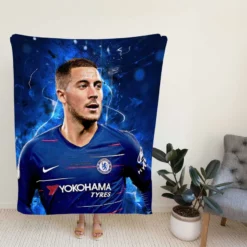 Ultimate Midfield Soccer Player Eden Hazard Fleece Blanket