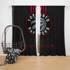 Ultimate NBA Toronto Raptors Logo Window Curtain