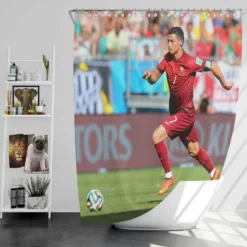 Ultimate Portuguese Cristiano Ronaldo Shower Curtain