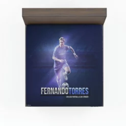 Ultimate Spanish Soccer Player Fernando Torres Fitted Sheet