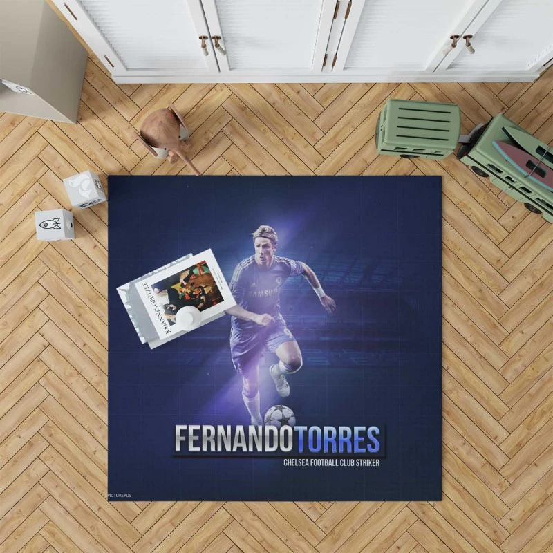 Ultimate Spanish Soccer Player Fernando Torres Rug