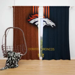 Ultimate Winning Denver Broncos NFL Club Window Curtain