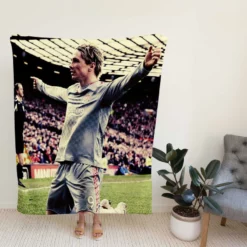 Uniqe Liverpool Soccer Player Fernando Torres Fleece Blanket