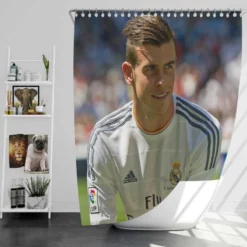 Uniqe Real Madrid Player Gareth Bale Shower Curtain