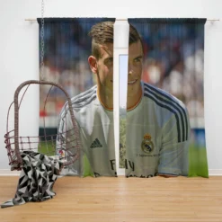 Uniqe Real Madrid Player Gareth Bale Window Curtain