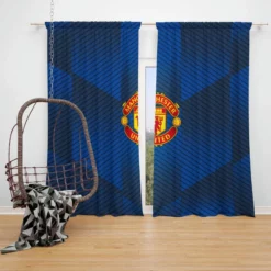 Unique Football Club Manchester United FC Window Curtain