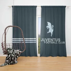 Unique Italian Football Club Juventus FC Window Curtain