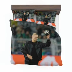 Unique Man City Football Player Erling Haaland Bedding Set 1