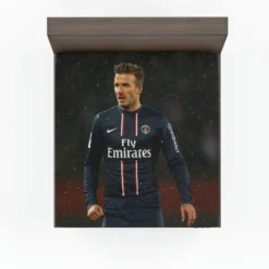 Unique Midfield Football Player David Beckham Fitted Sheet