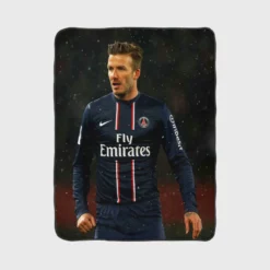 Unique Midfield Football Player David Beckham Fleece Blanket 1