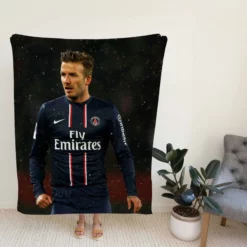 Unique Midfield Football Player David Beckham Fleece Blanket