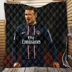 Unique Midfield Football Player David Beckham Quilt Blanket
