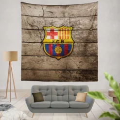 Unique Playing Style Club FC Barcelona Tapestry