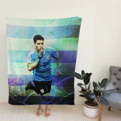 Uruguayan professional football Player Luis Suarez Fleece Blanket