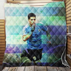 Uruguayan professional football Player Luis Suarez Quilt Blanket