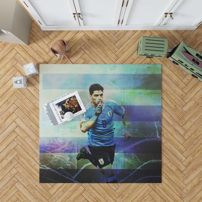 Uruguayan professional football Player Luis Suarez Rug