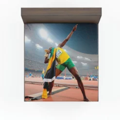 Usain Bolt Lj Handfield Fitted Sheet