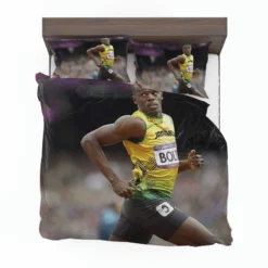 Usain Bolt Successful Sprinter Bedding Set 1