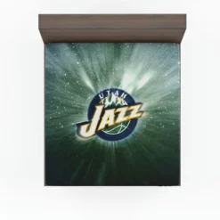 Utah Jazz American Basketball Team Fitted Sheet