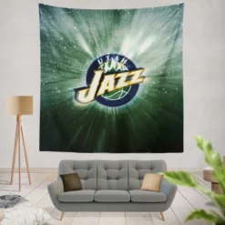 Utah Jazz American Basketball Team Tapestry