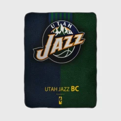 Utah Jazz Logo Fleece Blanket 1