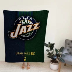 Utah Jazz Logo Fleece Blanket