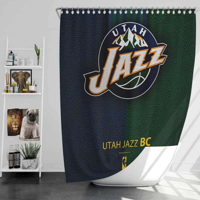Utah Jazz Logo Shower Curtain