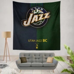 Utah Jazz Logo Tapestry