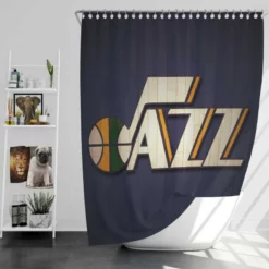 Utah Jazz Professional NBA Club Shower Curtain