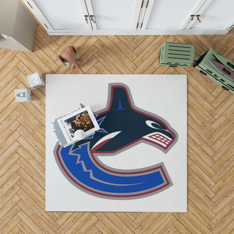 Vancouver Canucks Professional Ice Hockey Rug