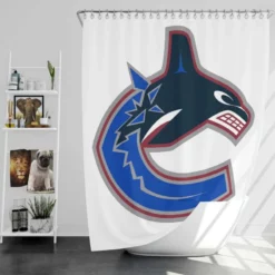 Vancouver Canucks Professional Ice Hockey Shower Curtain