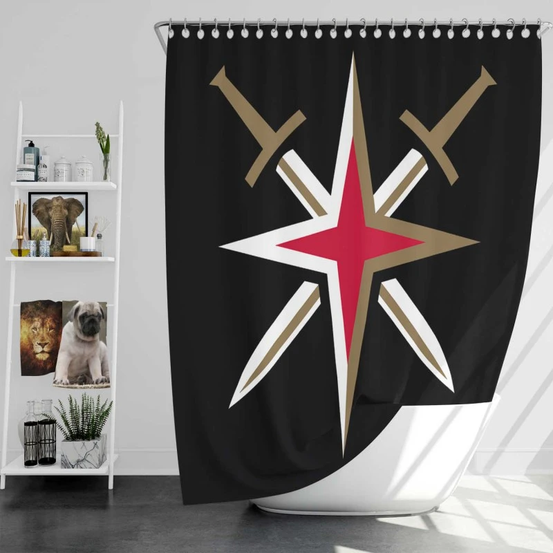 Vegas Golden Knights Excellent NHL Team Shower Curtain