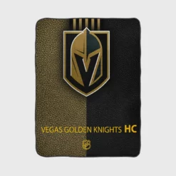 Vegas Golden Knights Professional Ice Hockey Team Fleece Blanket 1