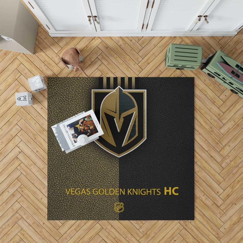 Vegas Golden Knights Professional Ice Hockey Team Rug