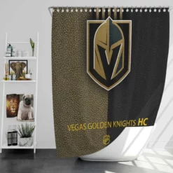 Vegas Golden Knights Professional Ice Hockey Team Shower Curtain
