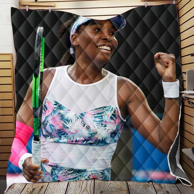 Venus Williams American Professional Tennis Player Quilt Blanket