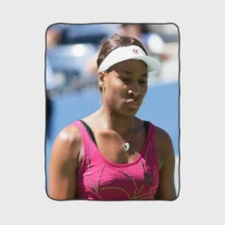 Venus Williams Excellent Tennis Player Fleece Blanket 1