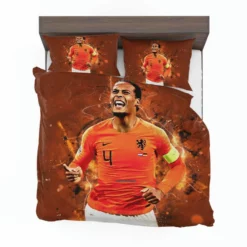 Virgil van Dijk  Holland Football Captain Bedding Set 1