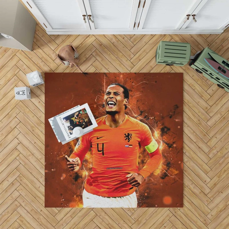 Virgil van Dijk  Holland Football Captain Rug