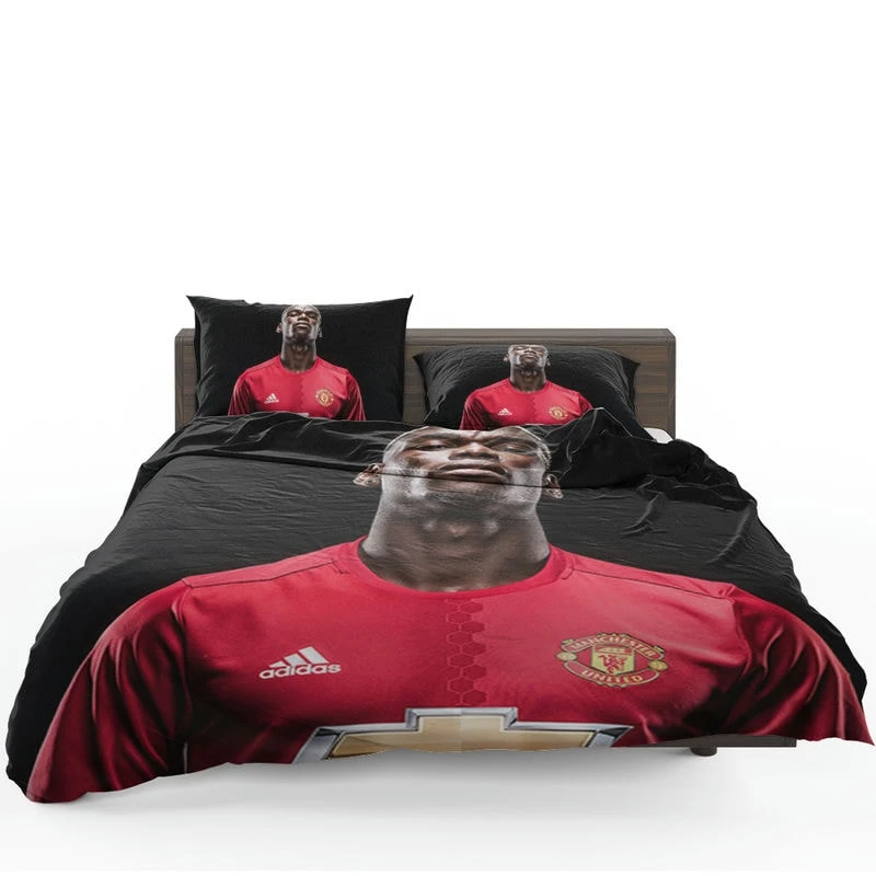 Vivacious United Football Player Paul Pogba Bedding Set