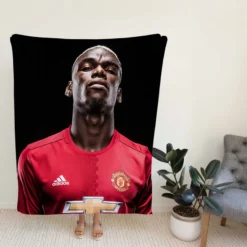 Vivacious United Football Player Paul Pogba Fleece Blanket