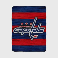 Washington Capitals NHL Logo Fleece Blanket 1