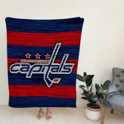 Washington Capitals NHL Logo Fleece Blanket